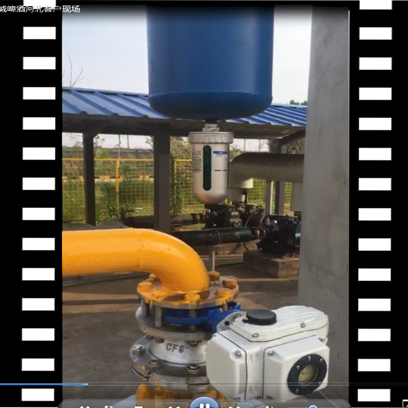 石家庄百威啤酒生产基地，空压机系统DN80汽水分离器视频